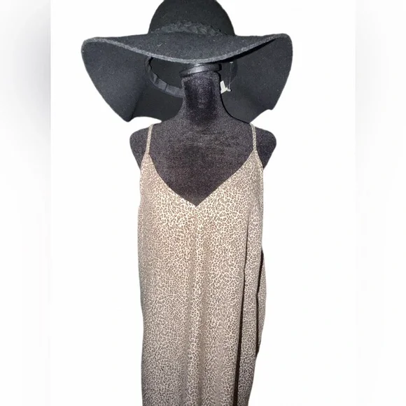 LN Jenni Kayne perfect fitting womens cream leopard slipdress, viscose size XXL - Picture 6 of 14